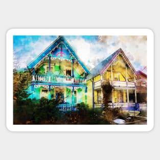 Gingerbread Cottages 20 Sticker